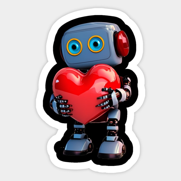Robot AI Love Sticker by hsf